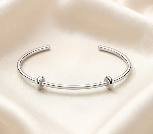 925 Sterling Silver Bead & Charm Carrier Bracelet